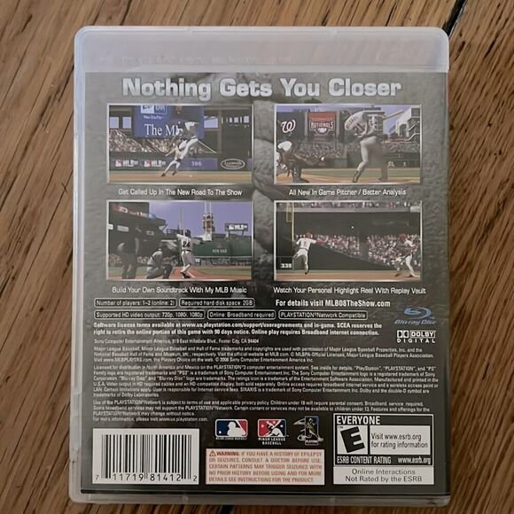 Sony PS3 ORIGINAL MLB THE SHOW 08 in case w manual - Picture 2 of 3